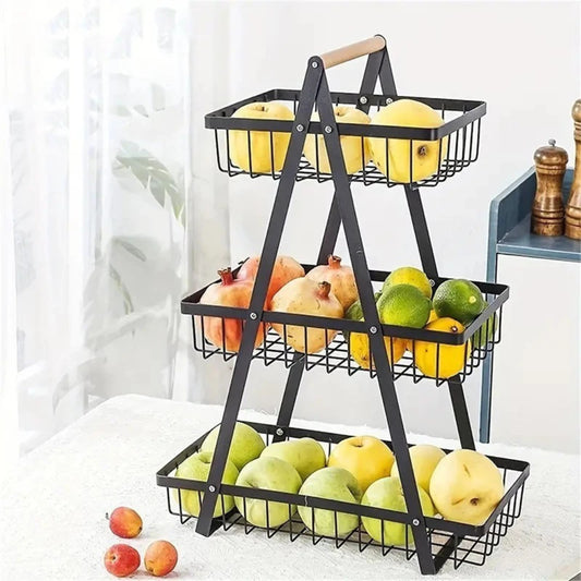 Fruteira de mesa 3 andares